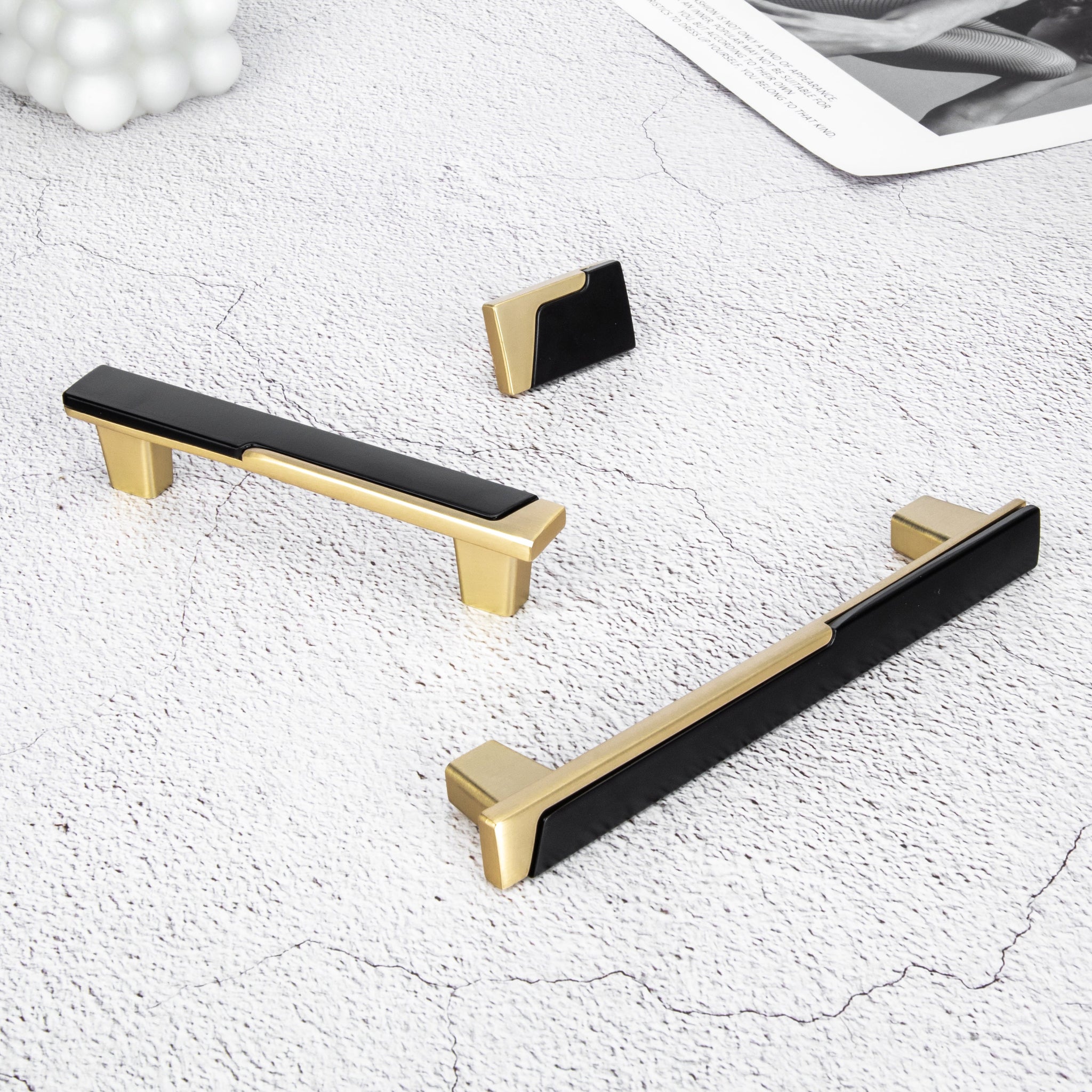 Zinc Alloy Modern Cabinet Handles Drawer Pulls for Kitchen