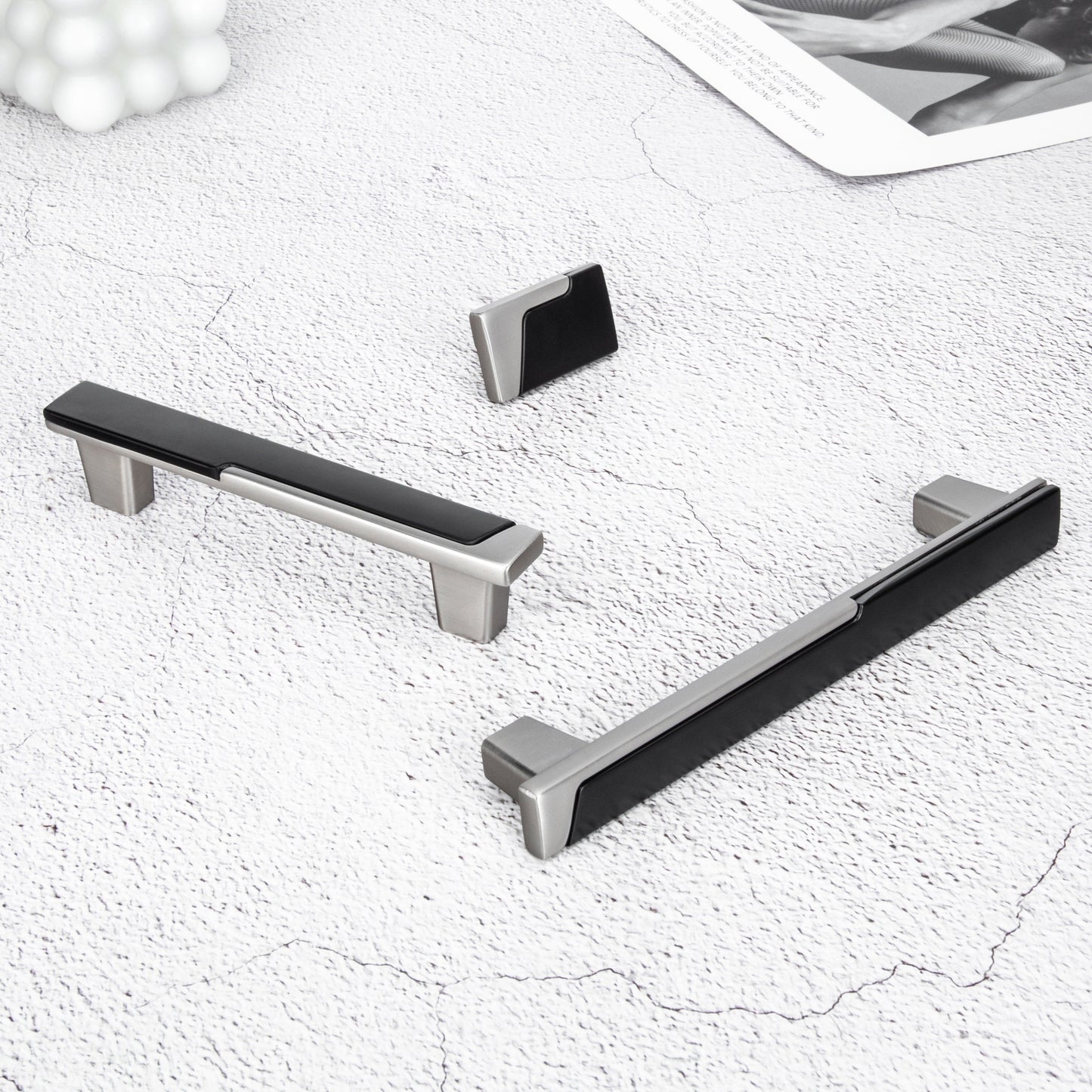 Zinc Alloy Modern Cabinet Handles Drawer Pulls for Kitchen