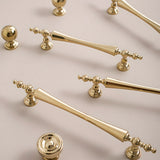 Retro Gold Brass Wardrobe Handles And Knobs