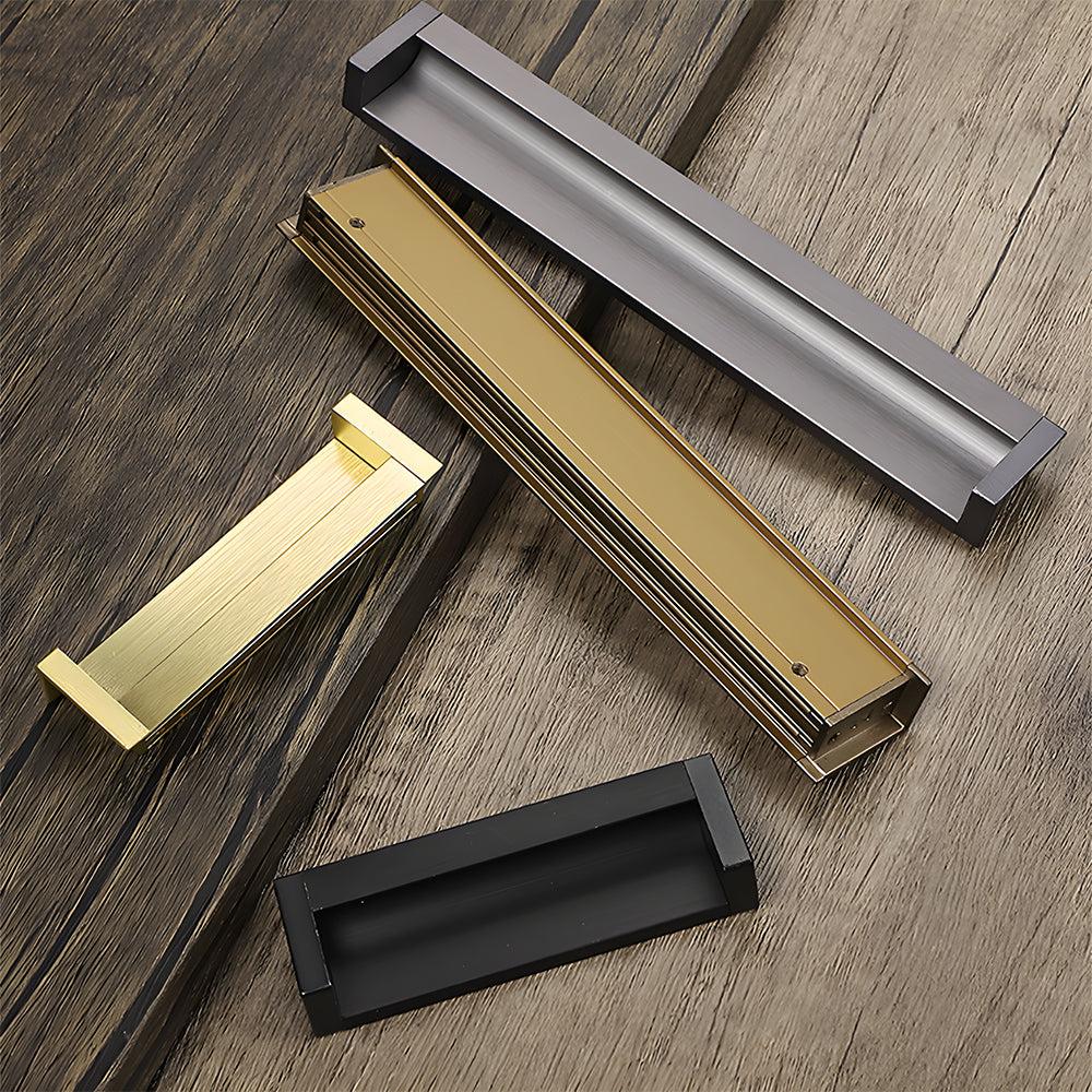 Contemporary Aluminum Alloy Finger Edge Pulls