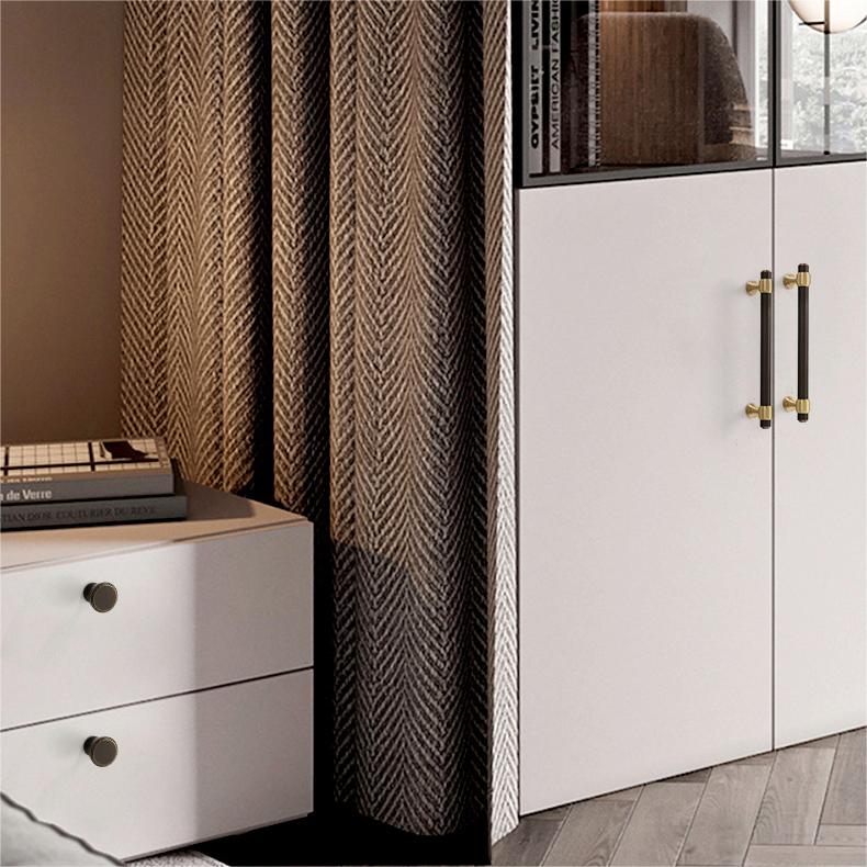 Modern Brass Black & Gold  Kitchen Cabinet Drawer Pulls