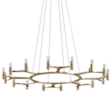 crystal ring led chandelier