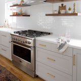Gold Square Brushed Brass Kitchen Handles
