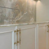 Retro Gold Brass Wardrobe Handles And Knobs