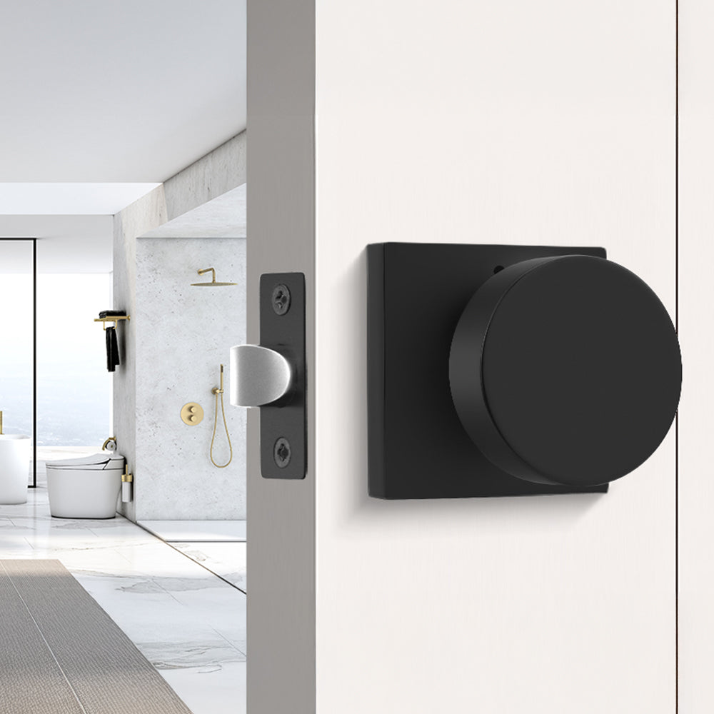 Zinc Alloy Square Passage Interior Door Knobs for Bedroom
