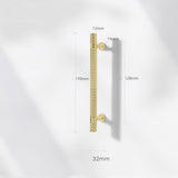 Shiny Modern Zinc Alloy Titanium Gold Black Door Handles