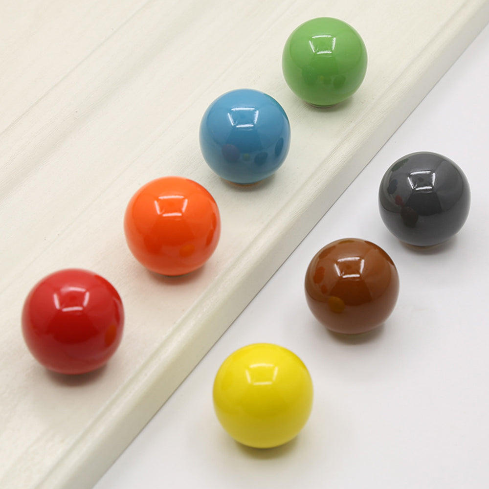 Ball Shape Colorful Wardrobe Drawer Knobs