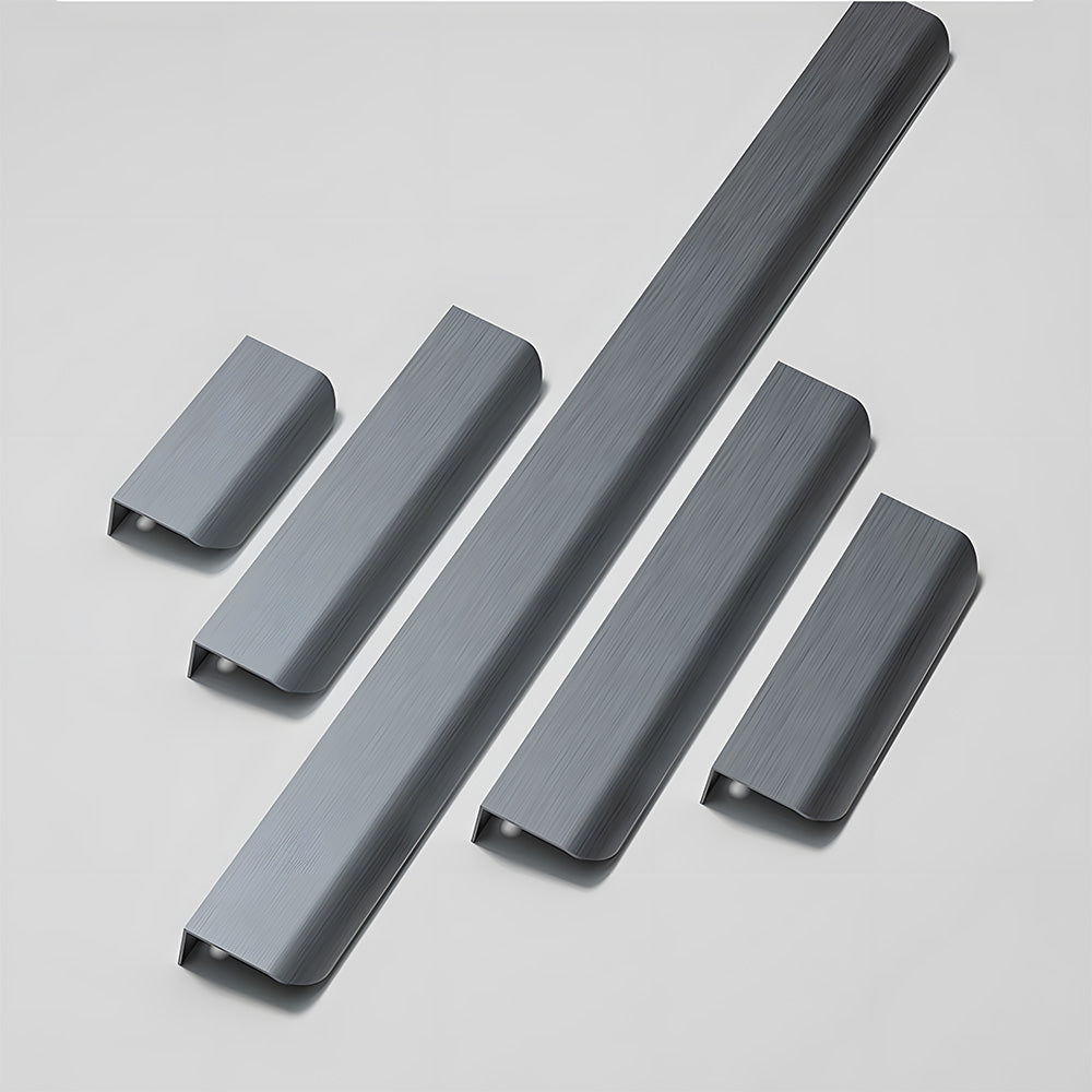 Long Multicolored Simple Invisible Finger Cabinet Drawer Handle