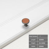 Retro Brown Leather Drawer Handles