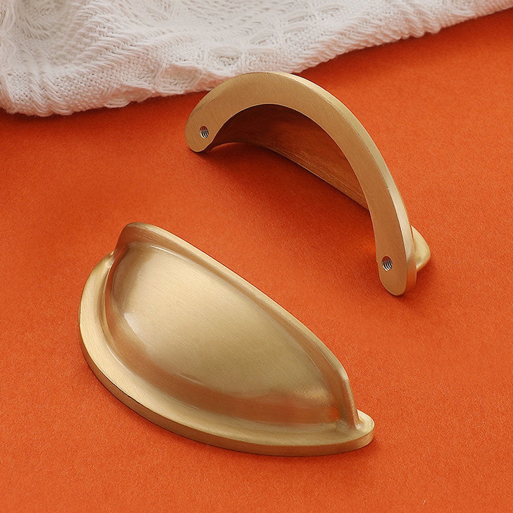 Modern Brass Cabinet Cup Pulls