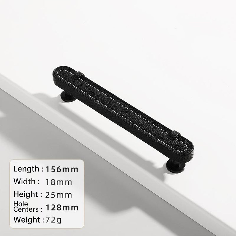 Stylish Leather Kitchen Cabinet Handles