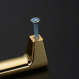 Crystal Glass Cabinet Handles Square Drawer Pulls