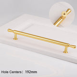 Simple European Modern Round Stick Cabinet Handle