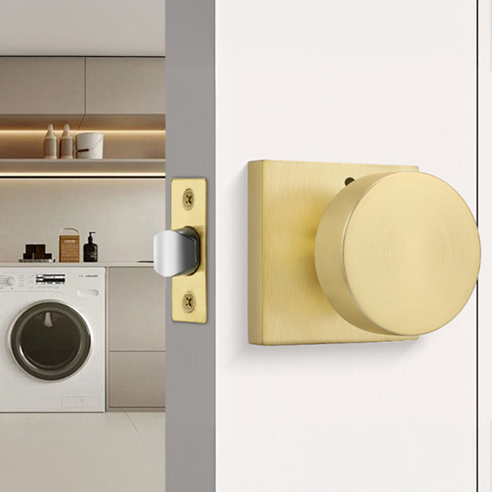 Zinc Alloy Square Passage Interior Door Knobs for Bedroom