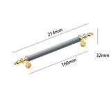 Modern Shiny Zinc Alloy Cabinet Handles