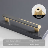 Zinc Alloy Modern Cabinet Handles Drawer Pulls for Kitchen