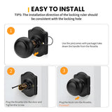 ‎2 Pack Stainless Steel Interior Dummy Door Knob