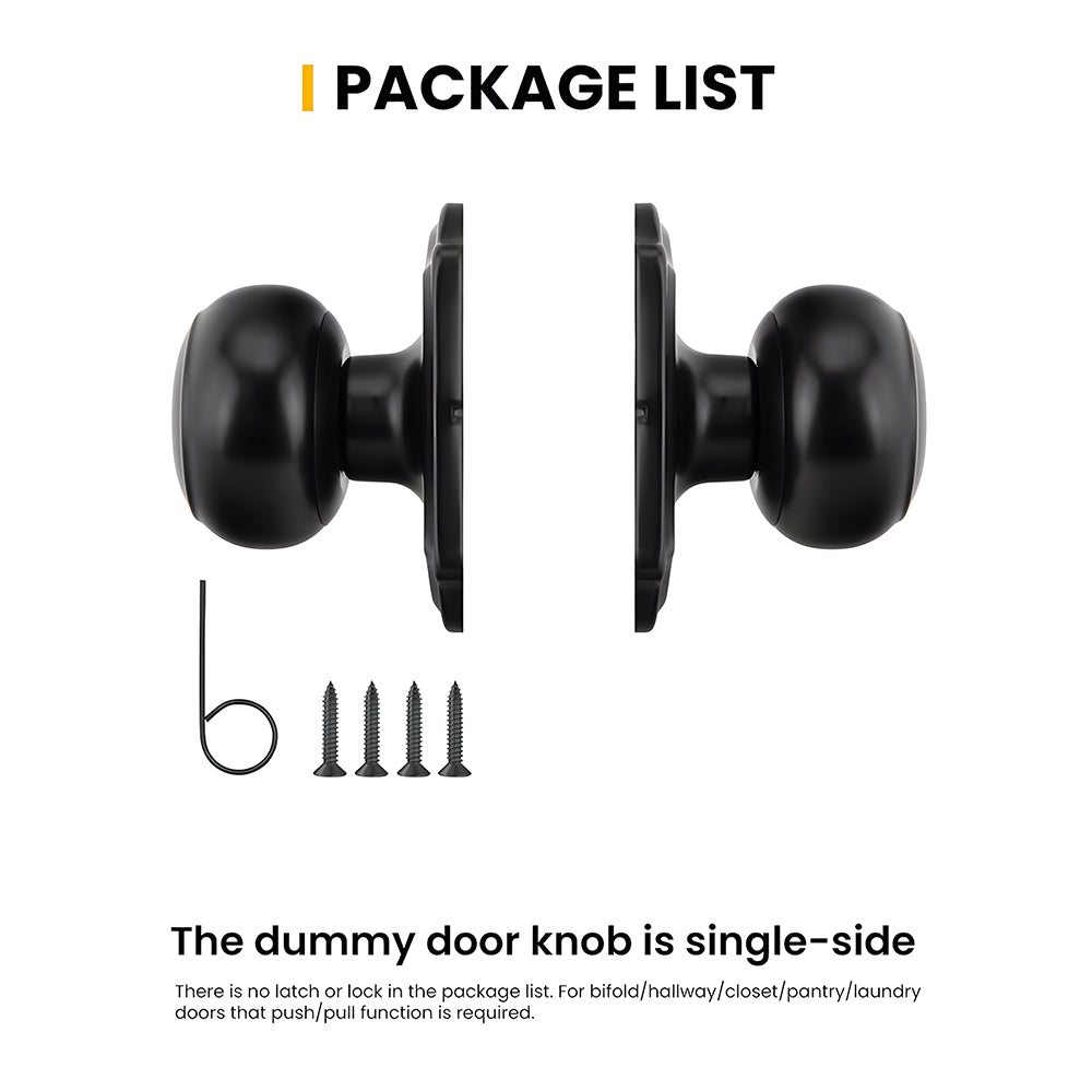 ‎2 Pack Stainless Steel Interior Dummy Door Knob