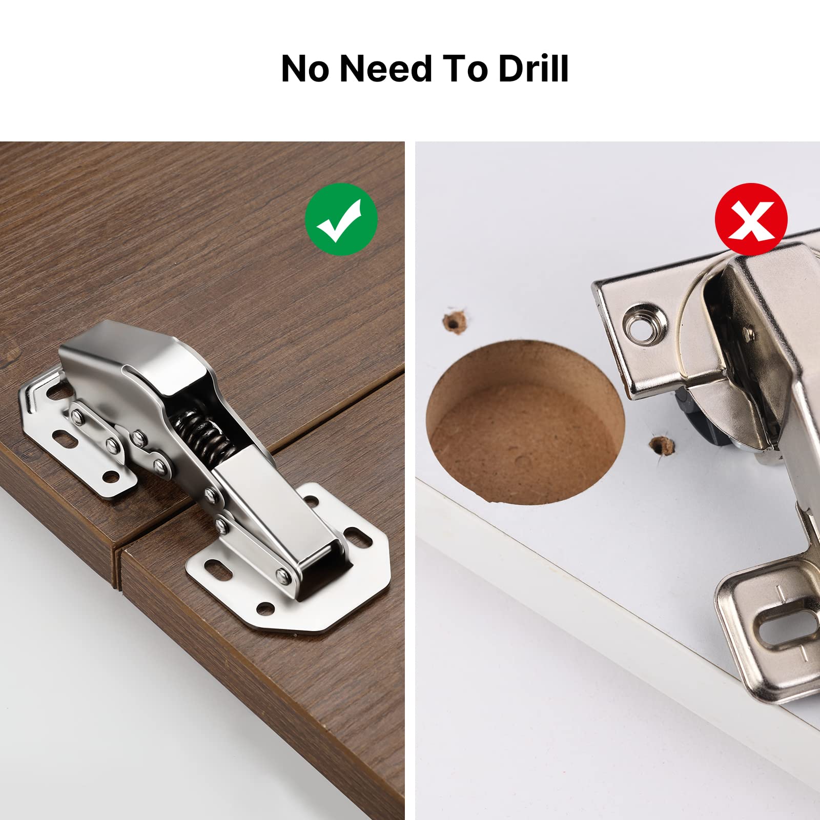 90 Degree Full Overlay Soft Closing Frameless Cabinet Doors Hinges