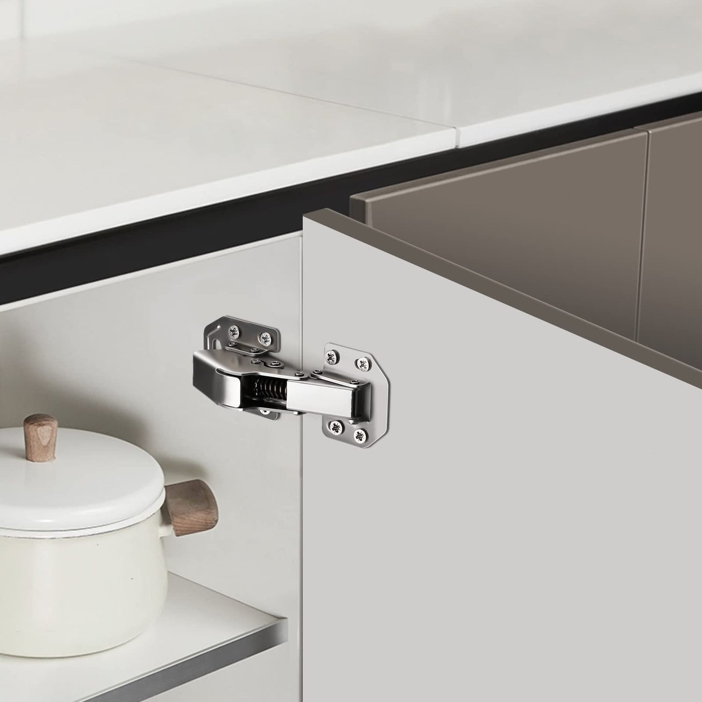 90 Degree Full Overlay Soft Closing Frameless Cabinet Doors Hinges