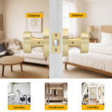 Heavy Duty Zinc Alloy Indoor Rounded Bathroom Door knobs