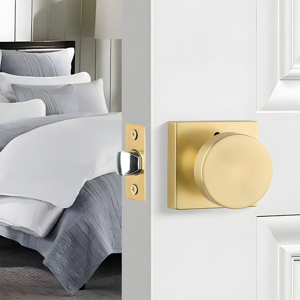 Heavy Duty Square Door Knobs for Closet Doors Hallway Bathroom