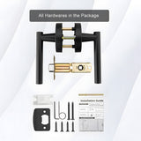 Zinc Alloy Gold Black Door Lever Handles