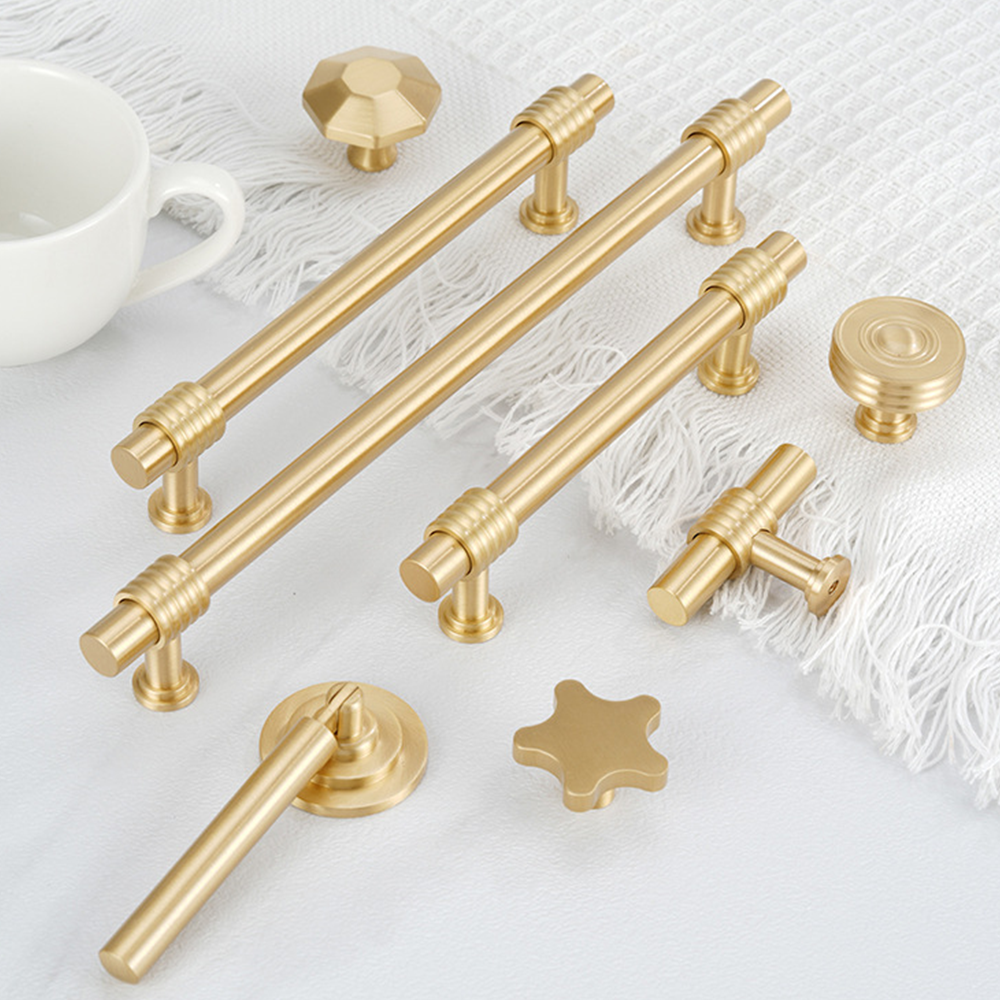 Solid Brass Round Cupboard Pulls and Knobs
