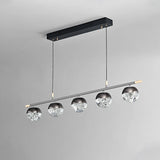 Pearl black acrylic chandelier