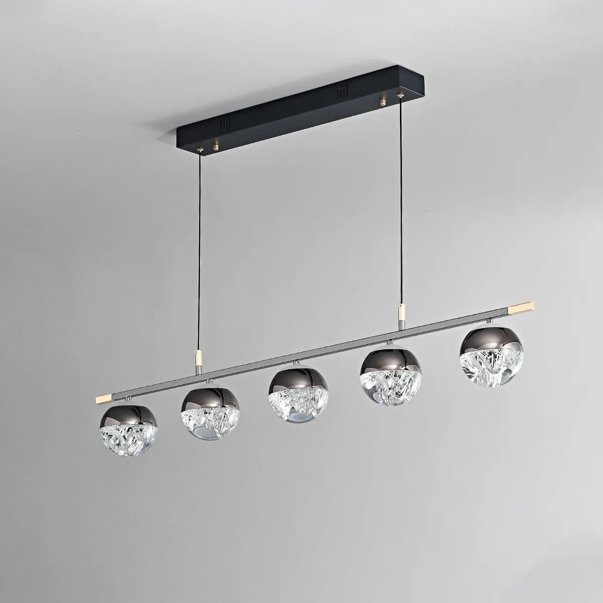 Pearl black acrylic chandelier
