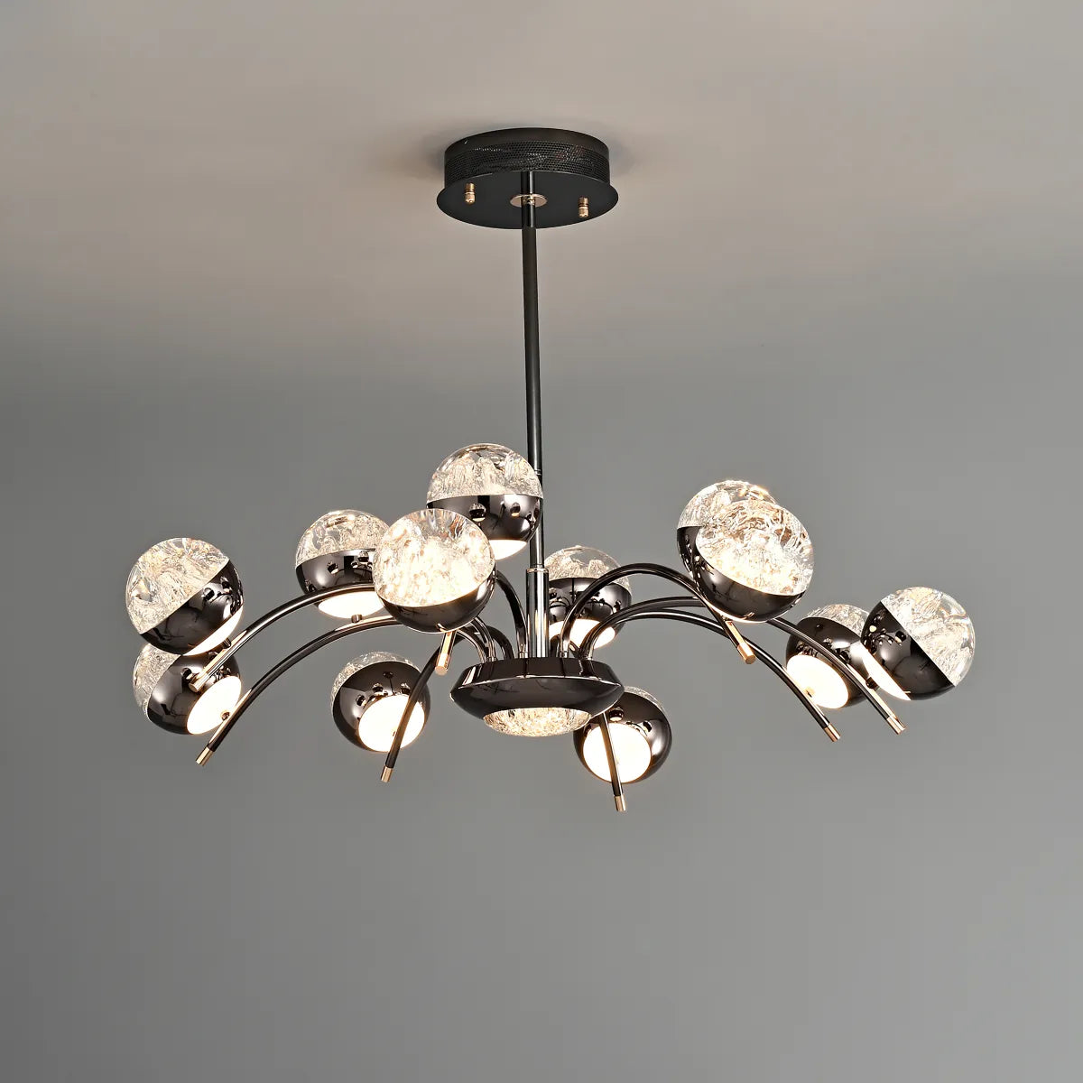 Transparent round chandelier