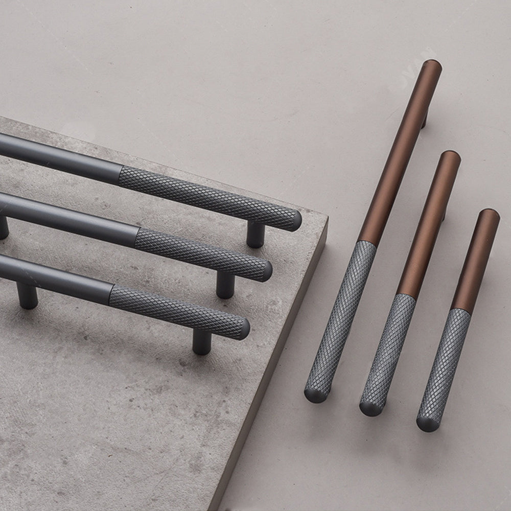 Stylish Patchwork Knurled Wardrobe Handle