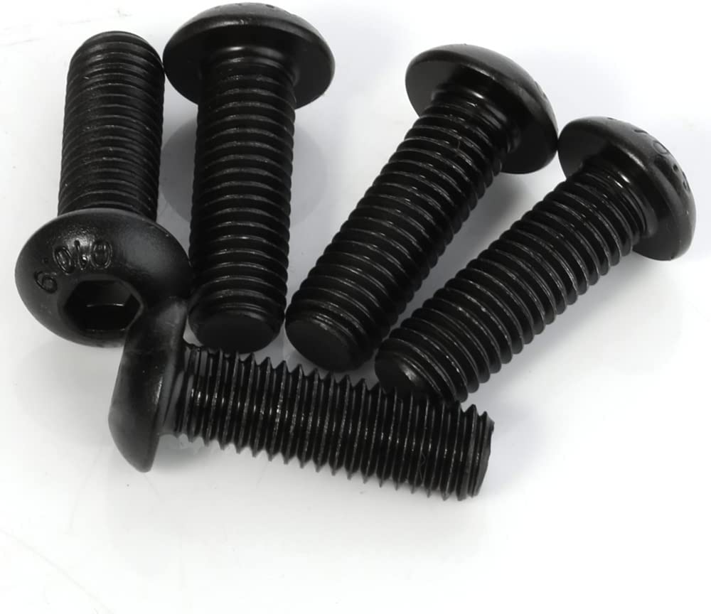 Goldenwarm Round Black Hex Socket Button Head Allen Bolt Screw