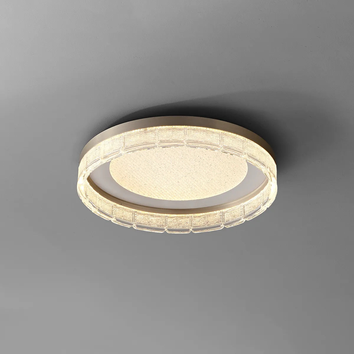 Circular acrylic embedded installation