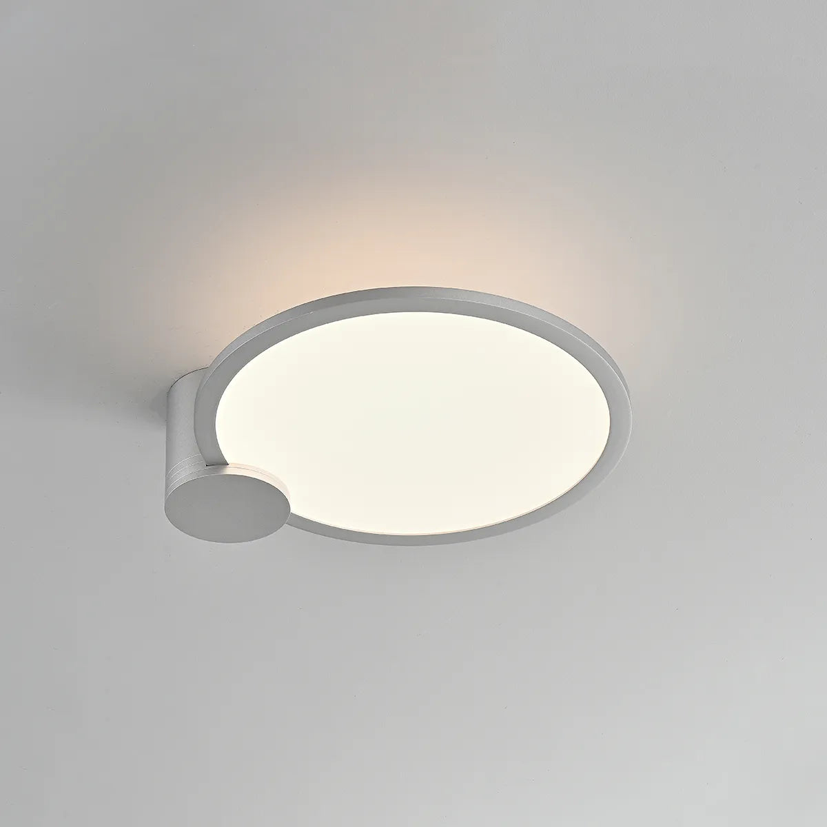 Circular acrylic ceiling-mounted installation