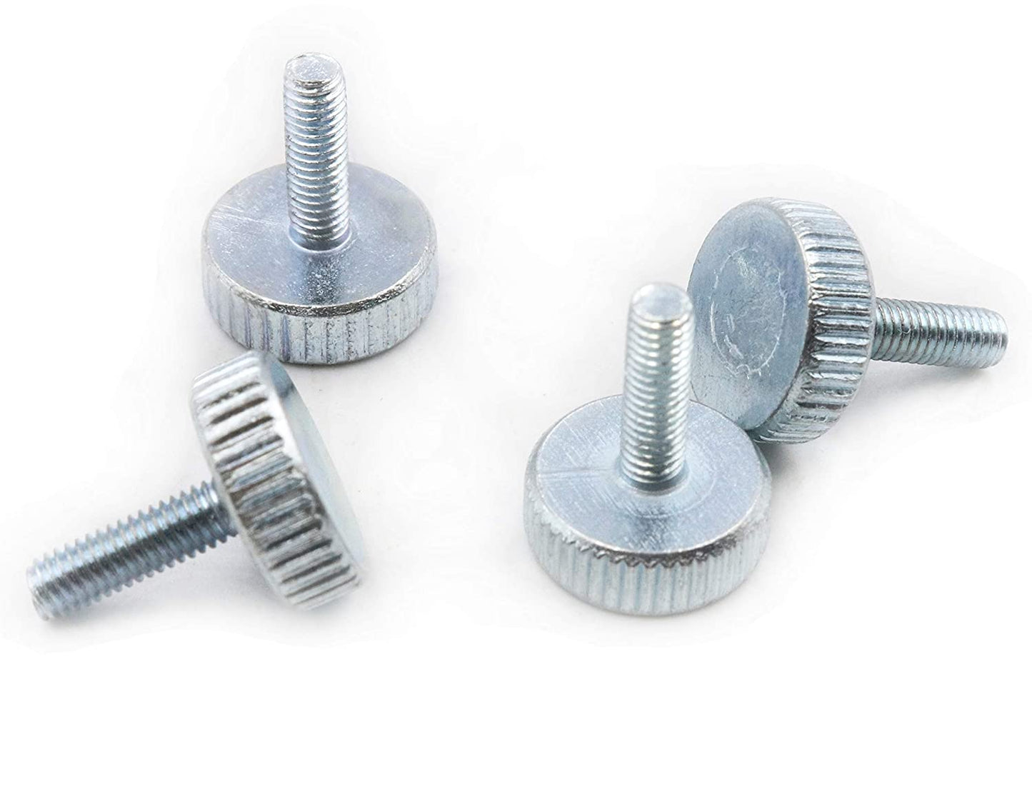 Goldenwarm M3 x 10mm Flat Knurled Head Fully Threaded Thumb Screws（30pec)
