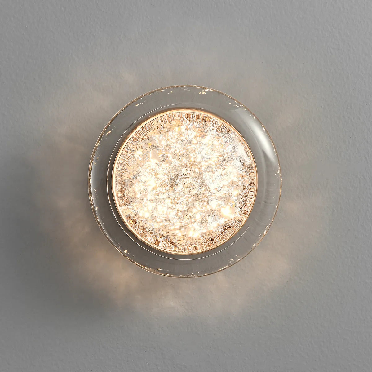 Acrylic round wall light