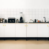 Square Brushed Gold Cabinet Pulls  For Kitchen
