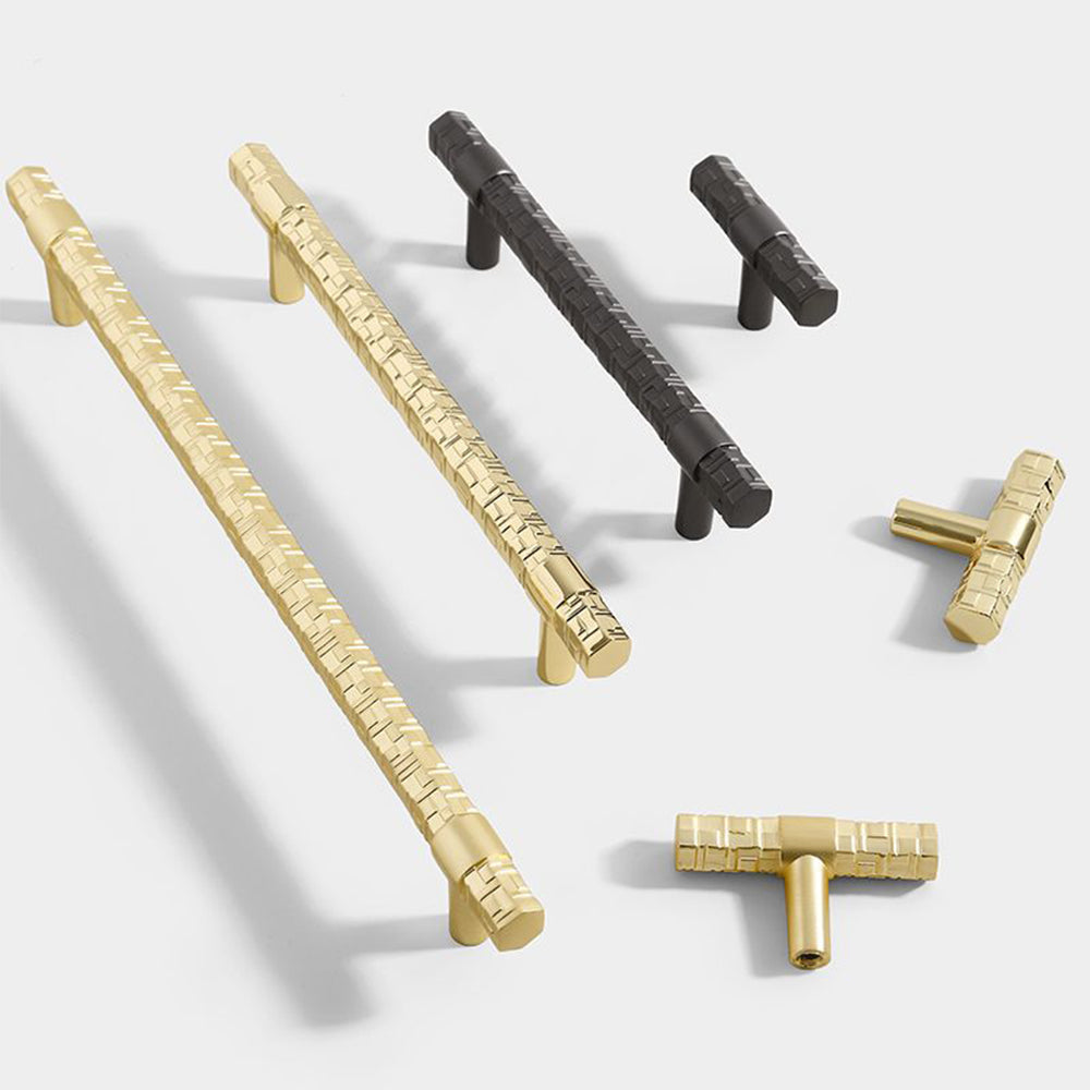 Creative T Bar Solid Zinc Alloy Cabinet Drawer Handles