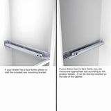 Silver Soft Close Undermount Slides Drawer Slides