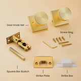 Heavy Duty Square Door Knobs for Closet Doors Hallway Bathroom