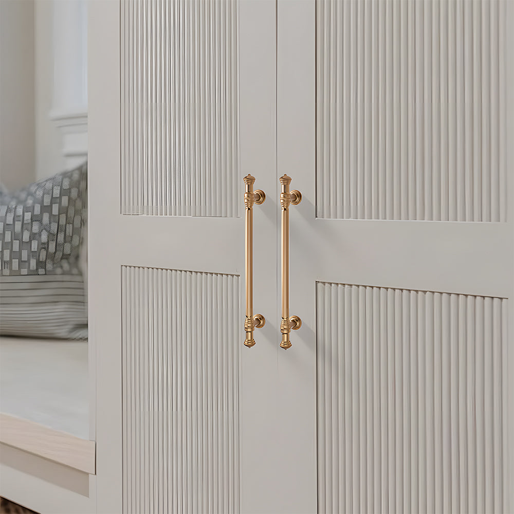 Light Luxury French Gold Wardrobe Door Drawer Cabinet Handles