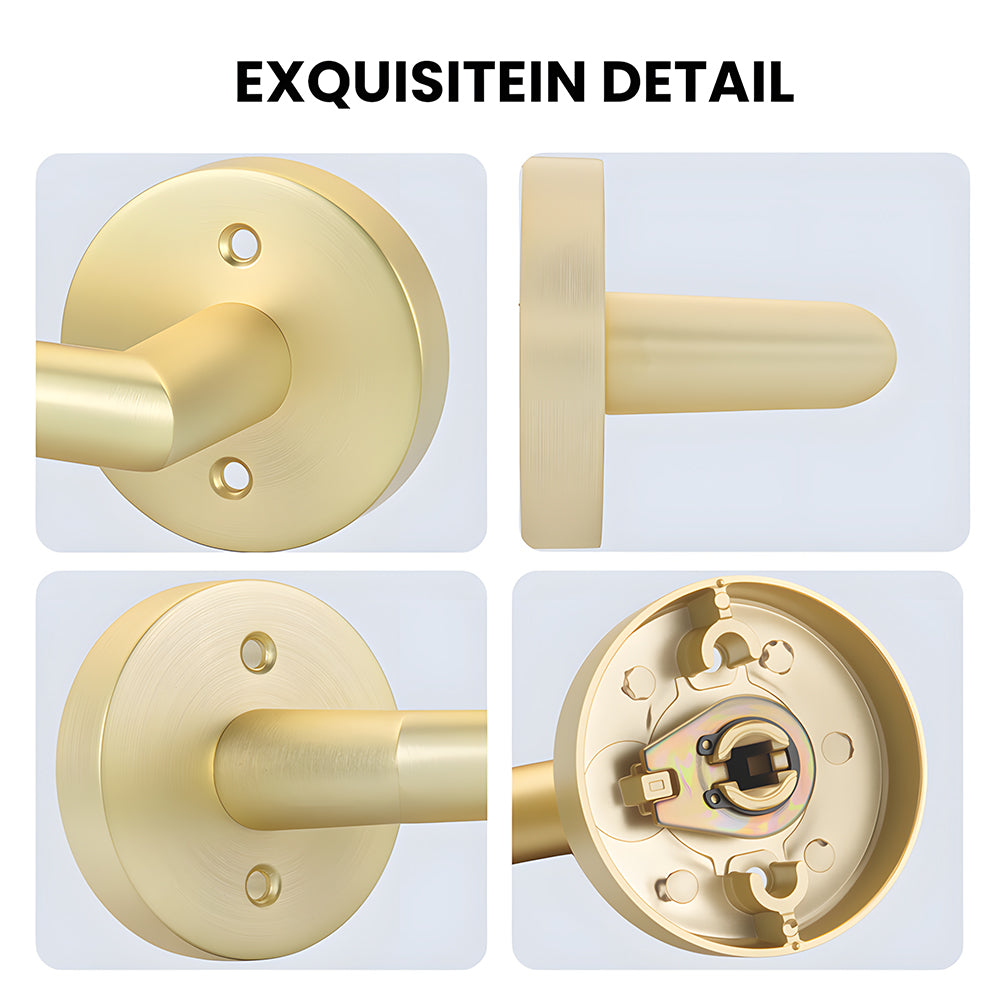 Zinc Alloy Closet Door Lever Handles for Hallway Doors