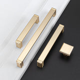 Modern Minimalist Zinc Alloy Square Cabinet Handle