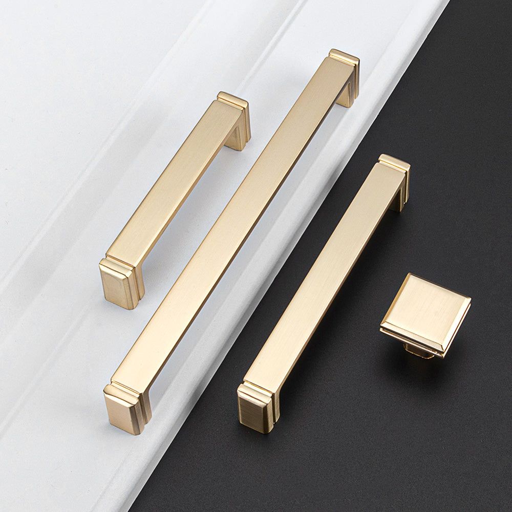 Modern Minimalist Zinc Alloy Square Cabinet Handle
