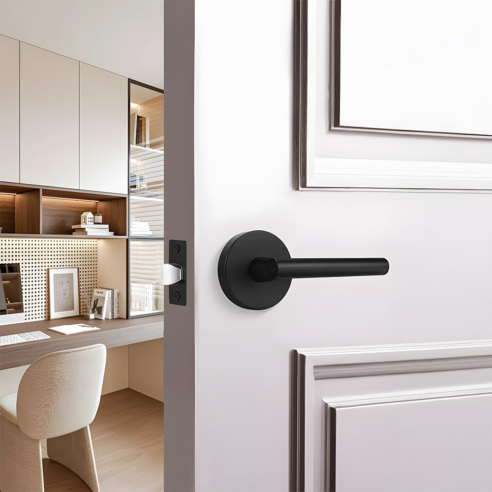 Zinc Alloy Gold Black Door Lever Handles