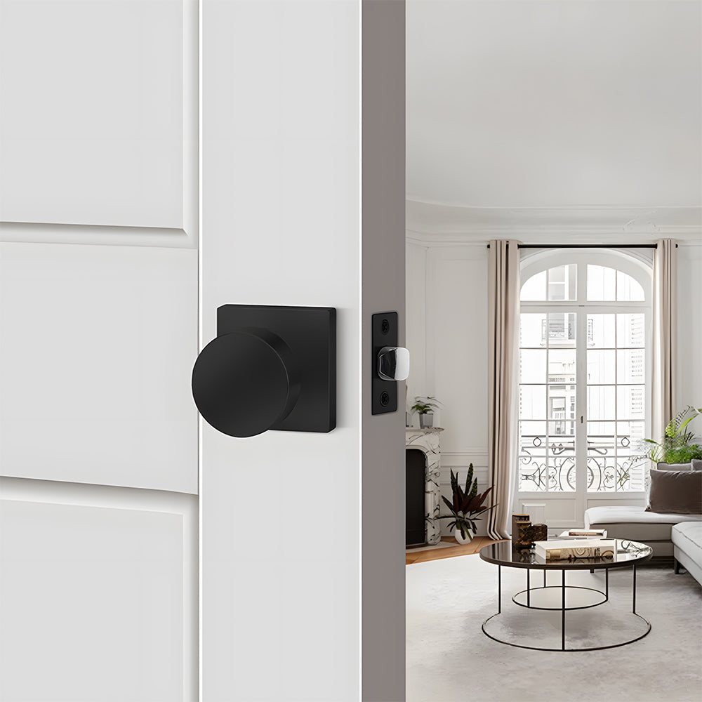 Heavy Duty Square Door Knobs for Closet Doors Hallway Bathroom