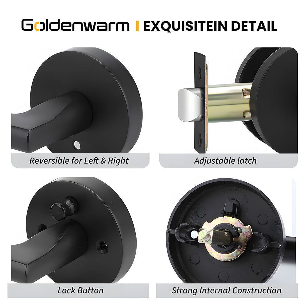 Round Interior Door Levers Handles