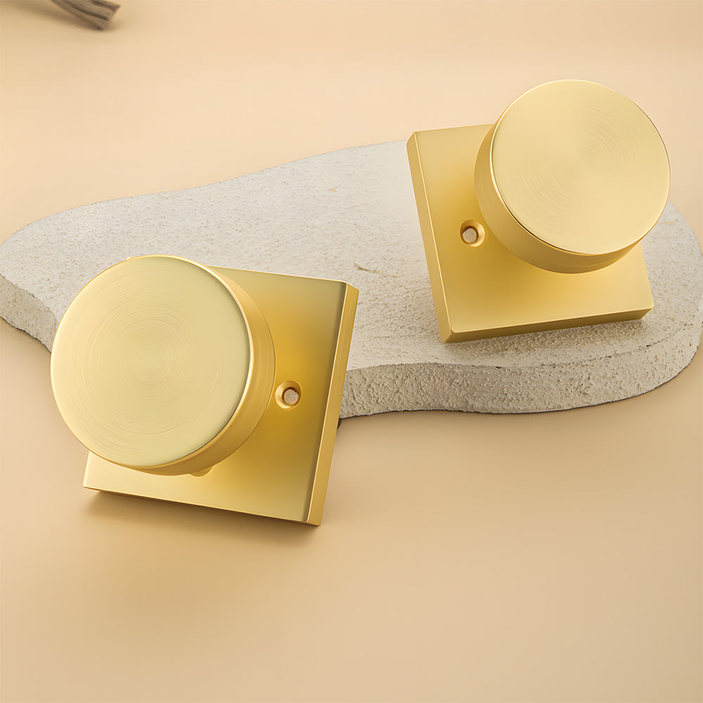 Heavy Duty Square Door Knobs for Closet Doors Hallway Bathroom