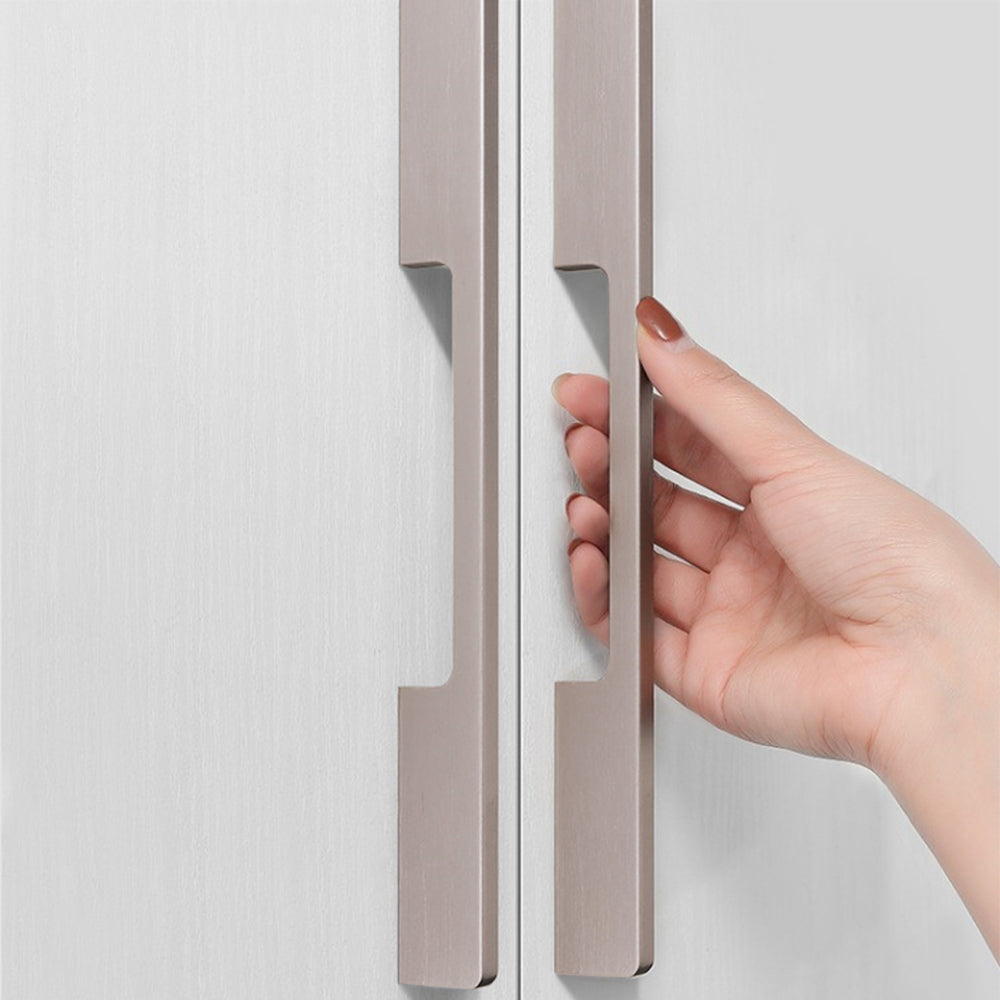 Modern Aluminum Alloy Slimline Gold Cabinet Drawer Handles